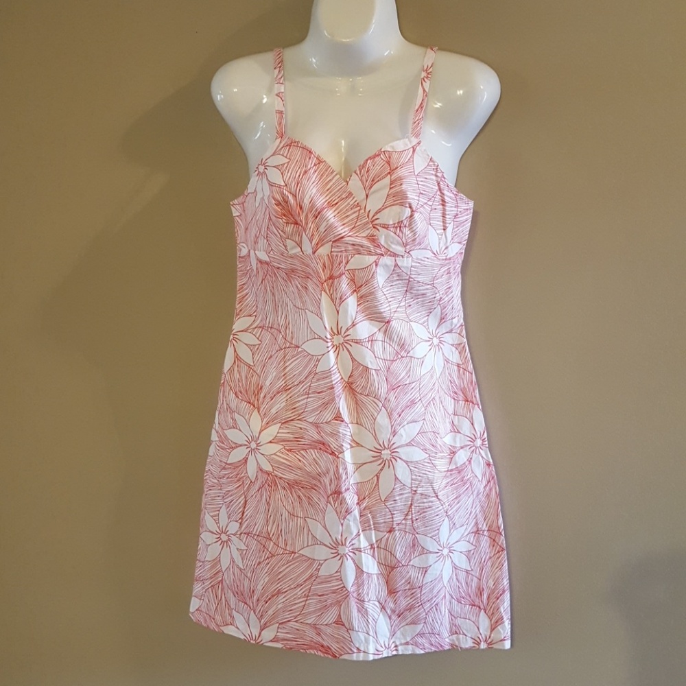 NWOT White and Red casual summer/surfer dress